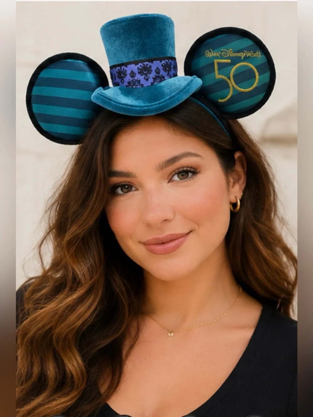 Disney 50th Anniversary Haunted Mansion Mickey Ear Headband